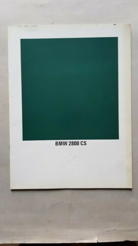 BMW 2800 CS 1970 depliant epoca originale brochure