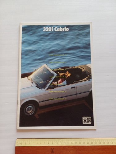 BMW 320 i Cabrio 1987 depliant italiano originale
