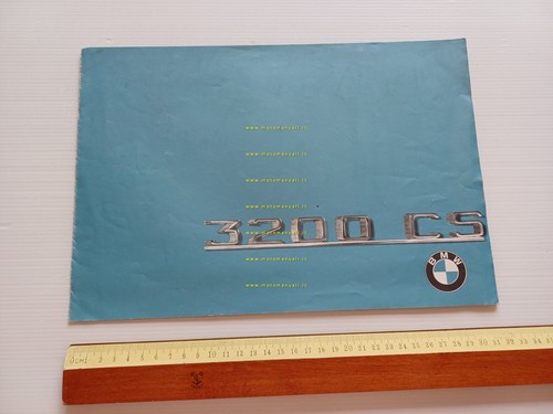 BMW 3200 CS Bertone V8 1965 depliant italiano originale