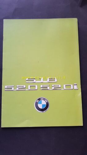 BMW 518 520 520i 1975 depliant originale auto brochure