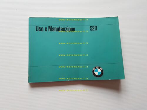 BMW 520 1972 Manuale Uso Manutenzione Libretto Istruzioni originale