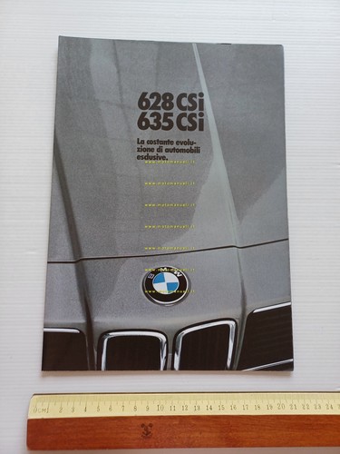 BMW 628 CSi - 635 CSi 1982 depliant italiano originale