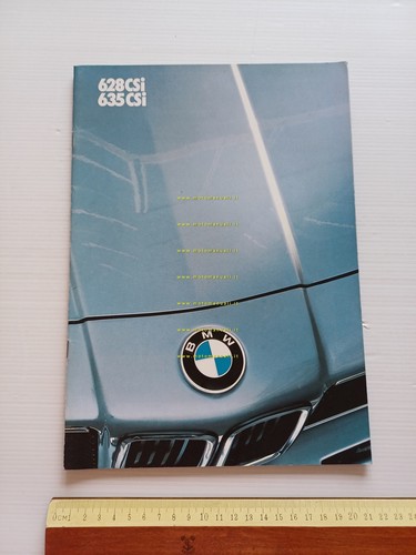 BMW 628 CSi - 635 CSi 1986 depliant italiano originale