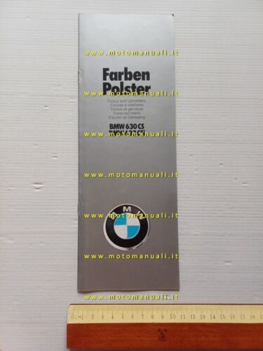 BMW auto cartella colori ed interni 630 CS 635 CSi …