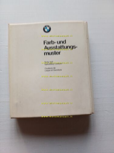 BMW auto catalogo cartella colori ed interni modelli 1983 FARB …