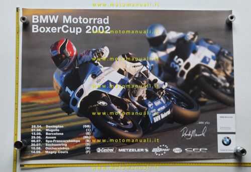 BMW Boxercup 2002 poster manifesto per concessionari officine originale