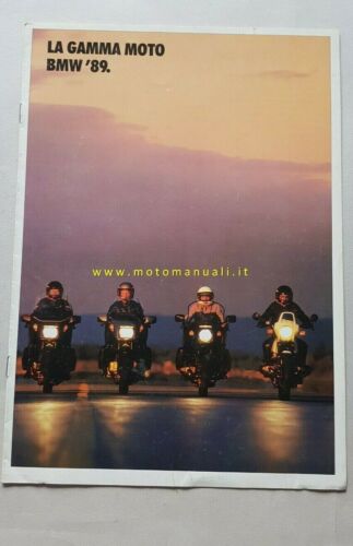 BMW catalogo 1989 produzione moto depliant originale brochure