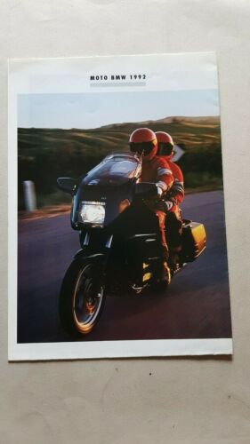 BMW CATALOGO PRODUZIONE MOTO 1992 depliant originale ITALIANO