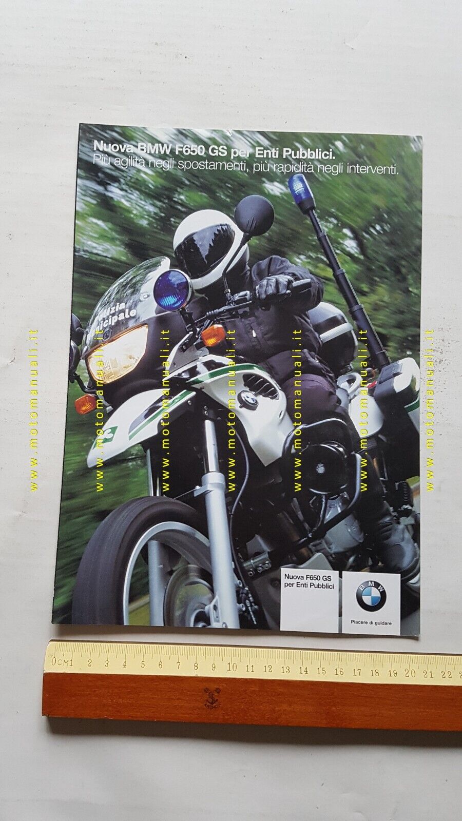 BMW F 650 GS Enti Pubblici depliant italiano originale