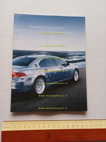 BMW Hydrogen 7 2007 depliant originale italiano auto brochure
