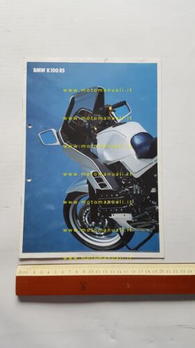 BMW K 100 RS 1990 depliant moto originale brochure ITALIANO