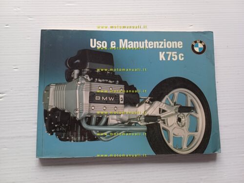 BMW K 75 C 1985 manuale uso manutenzione libretto italiano …