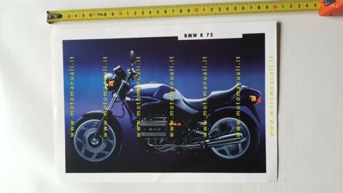 BMW K 75 depliant Italiano originale moto brochure