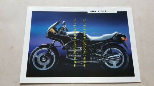 BMW K 75 S 1992 depliant moto originale ITALIANO