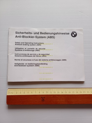 BMW opuscolo aggiuntivo al manuale uso per uso sistema ABS …