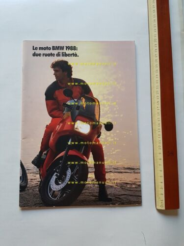 BMW produzione modelli 1988 depliant originale ITALIANO moto