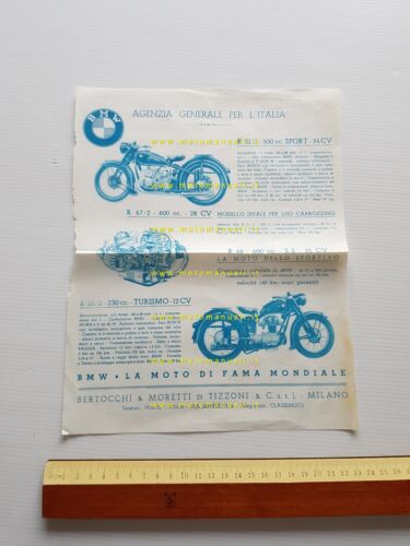 BMW R 51/3 Sport - R 25/2 1953 depliant originale …