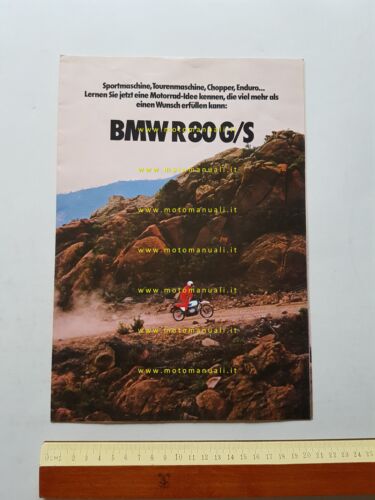 BMW R 80 GS 1a serie 1980 depliant originale tedesco