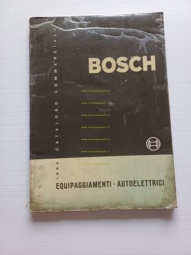 Bosch catalogo prodotti auto 1964 italiano originale