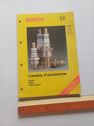 Bosch guida applicazione candele auto 1990-91 manuale catalogo originale