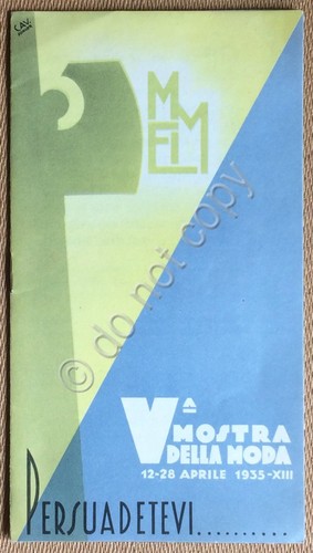 Brochure promozionale - V Mostra della Moda - 12/18 Aprile …
