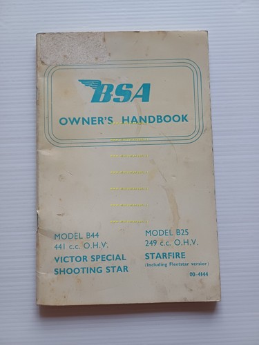 BSA 441 Victor Special B44 - 250 Starfire B25 1969 …