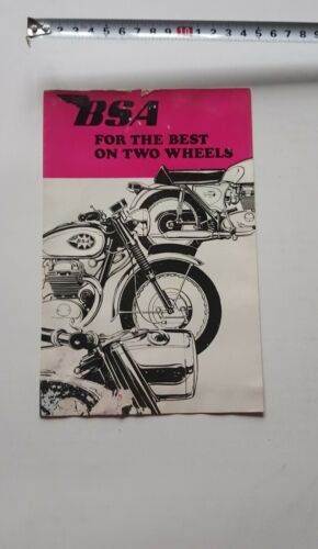 BSA catalogo produzione moto 1968 depliant originale brochure
