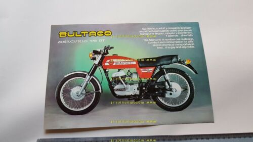 Bultaco Mercurio 175 GT 1976 depliant Spagnolo originale brochure