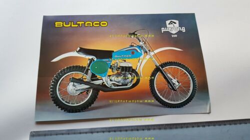 Bultaco Pursang 250 Cross 1977 depliant originale Spagnolo brochure