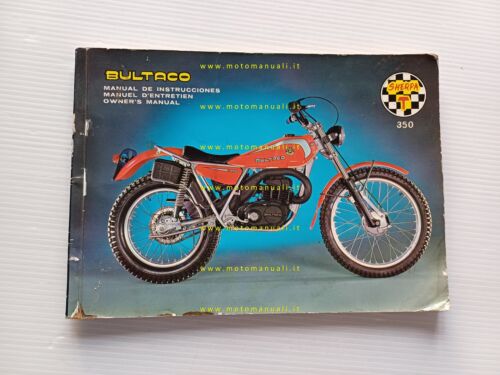 Bultaco Sherpa T 350 - 250 1978 manuale uso manutenzione …
