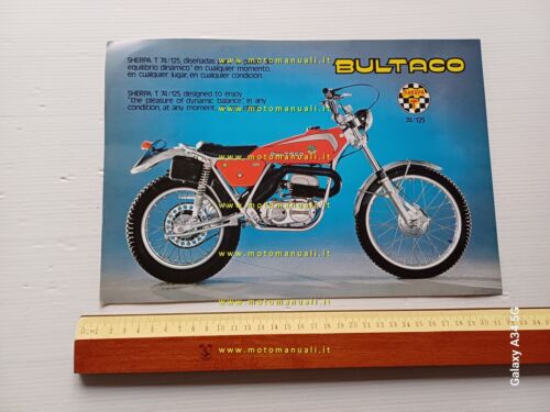 BULTACO Sherpa T 74 - 125 Trial 1976 depliant originale …