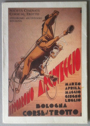 Busta cartoncino con riproduzione cartolina Ippodromo Arcoveggio - vuota