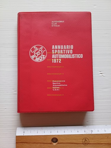 C.S.A.I. annuario sportivo automobilistico 1972 originale