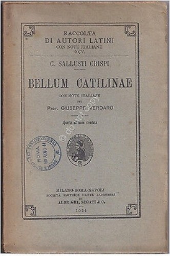 C. Sallusti Crispi - Scuole Riunite Per Corrispondenza - 1924