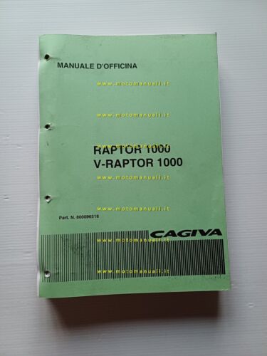Cagiva 1000 Raptor V-Raptor 2000 manuale officina italiano originale shop …
