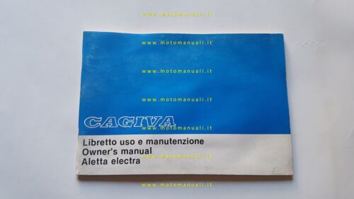 Cagiva 125 Aletta Electra 1985 manuale uso manutenzione originale Italiano