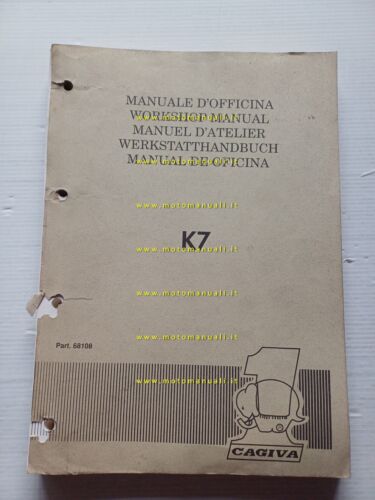 Cagiva 125 K7 1990 manuale officina riparazione originale workshop manual