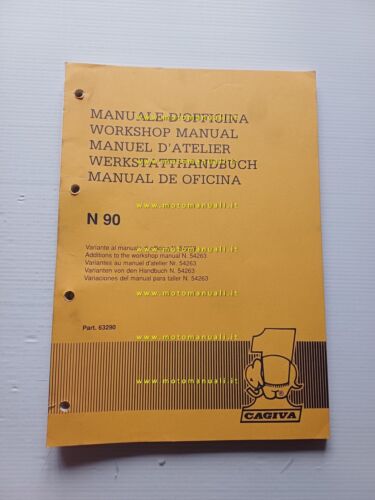 Cagiva 125 N 90 1990 AGGIORNAMENTO manuale officina originale