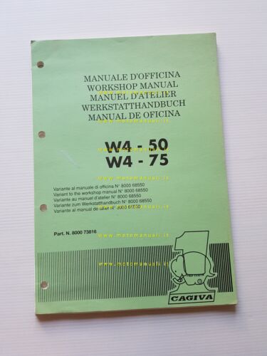 Cagiva 50 W4 50-75 1992 VARIANTI originali manuale officina K3 …