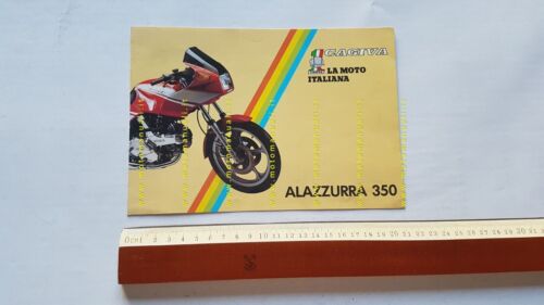 Cagiva Alazzurra 350 1984 depliant originale Italiano moto brochure
