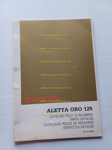 Cagiva Aletta Oro 125 1985 catalogo ricambi originale spare parts …