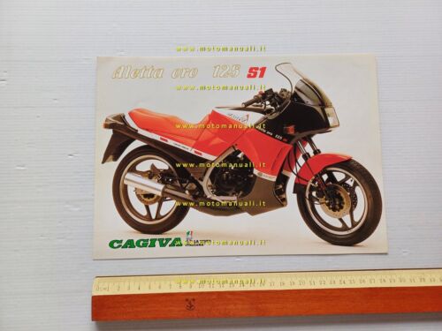 Cagiva Aletta Oro 125 S1 1985 depliant originale moto brochure