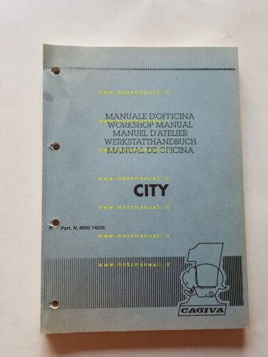 CAGIVA City 50 scooter 1992 manuale officina originale workshop manual