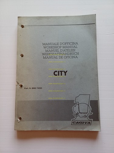 CAGIVA City 50 scooter 1992 manuale officina originale workshop manual