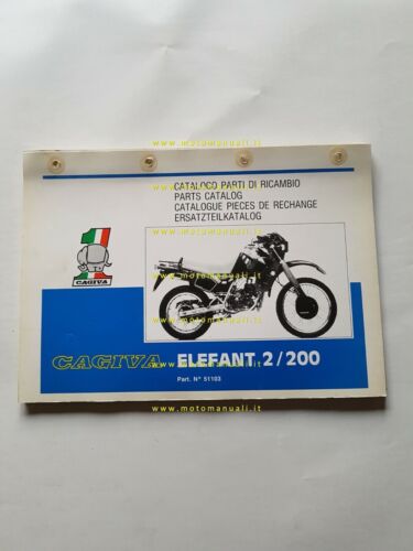 Cagiva Elefant 2 200 1986 catalogo ricambi originale moto parts …