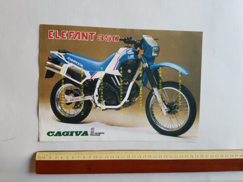 Cagiva Elefant 350 Enduro depliant originale Italiano moto brochure