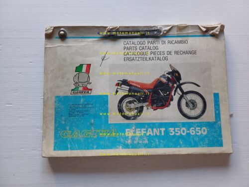 Cagiva Elefant 650-350 1986 catalogo ricambi originale spare parts catalogue