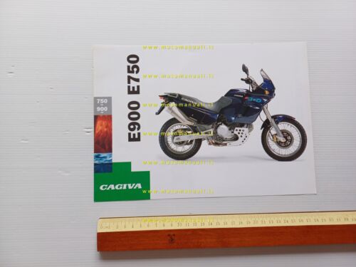 Cagiva Elefant 900 - 750 Enduro 1995 depliant originale Italiano …