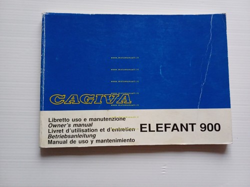 Cagiva Elefant 900 1993 manuale uso manutenzione libretto originale