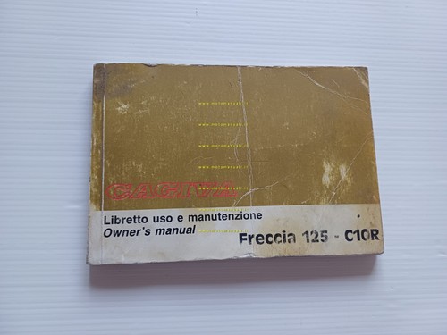 Cagiva Freccia 125 C10 R 1988 manuale uso manutenzione libretto …
